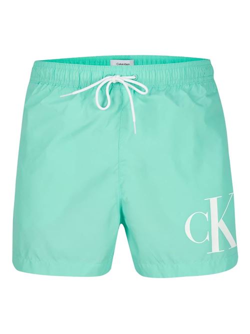 Costume da bagno uomo verde acqua Calvin Klein | KM0KM00967LB9